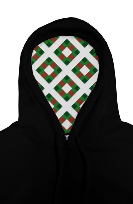 Green and Red Box Graphic gildan pullover hoody