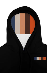 Color Stripe gildan pullover hoody