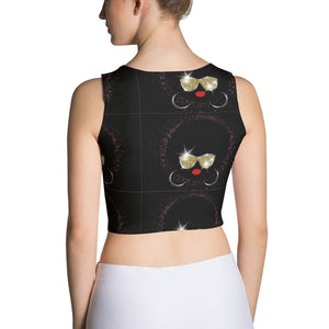 "Afro Mama/gold shades Women's Crop Top