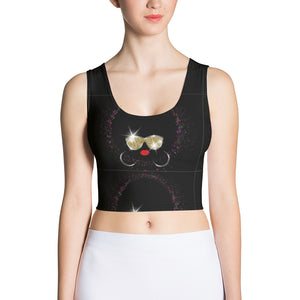 "Afro Mama/gold shades Women's Crop Top