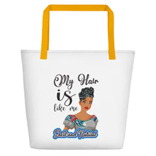 Load image into Gallery viewer, &quot;My Hair is like Me&quot;Beach Bag
