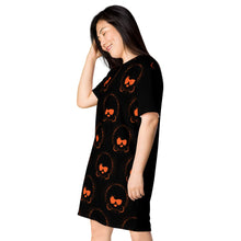 Load image into Gallery viewer, Afro Lady (Orange)T-shirt dress
