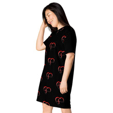 Load image into Gallery viewer, Heartbeat for Life T-shirt dress
