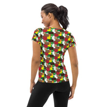 Load image into Gallery viewer, &quot;All These Colors&quot; All-Over Print Women&#39;s Athletic T-shirt
