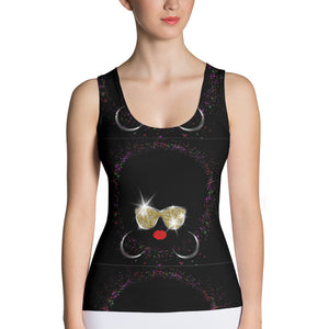 "Afro Lady"Sublimation Cut & Sew Women's Tank Top