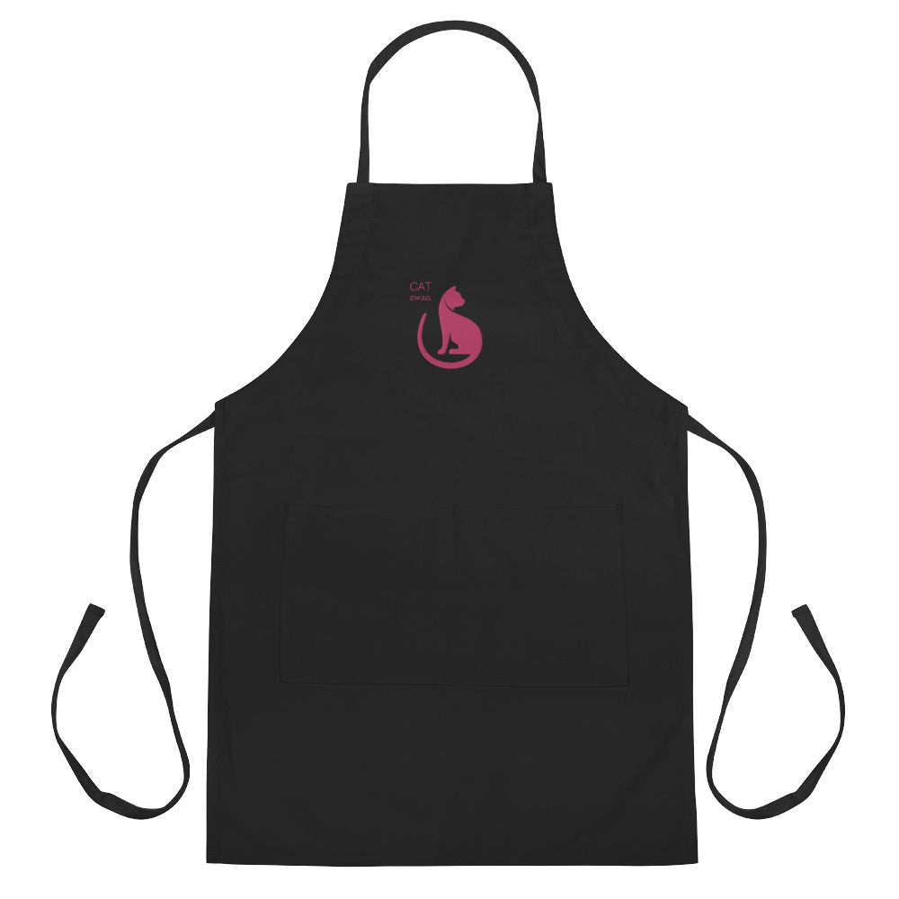 Cat Swag Embroidered Apron