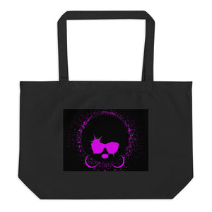 "Afro Woman" Large organic tote bag