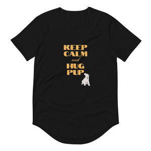 "Keep Calm" Men's Curved Hem T-Shirt