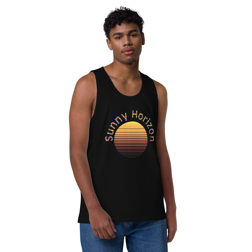 Sunny Horizon Men’s premium tank top