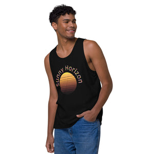 Sunny Horizon Men’s premium tank top