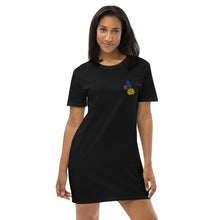 Load image into Gallery viewer, Colorful Bunny Organic cotton t-shirt dress
