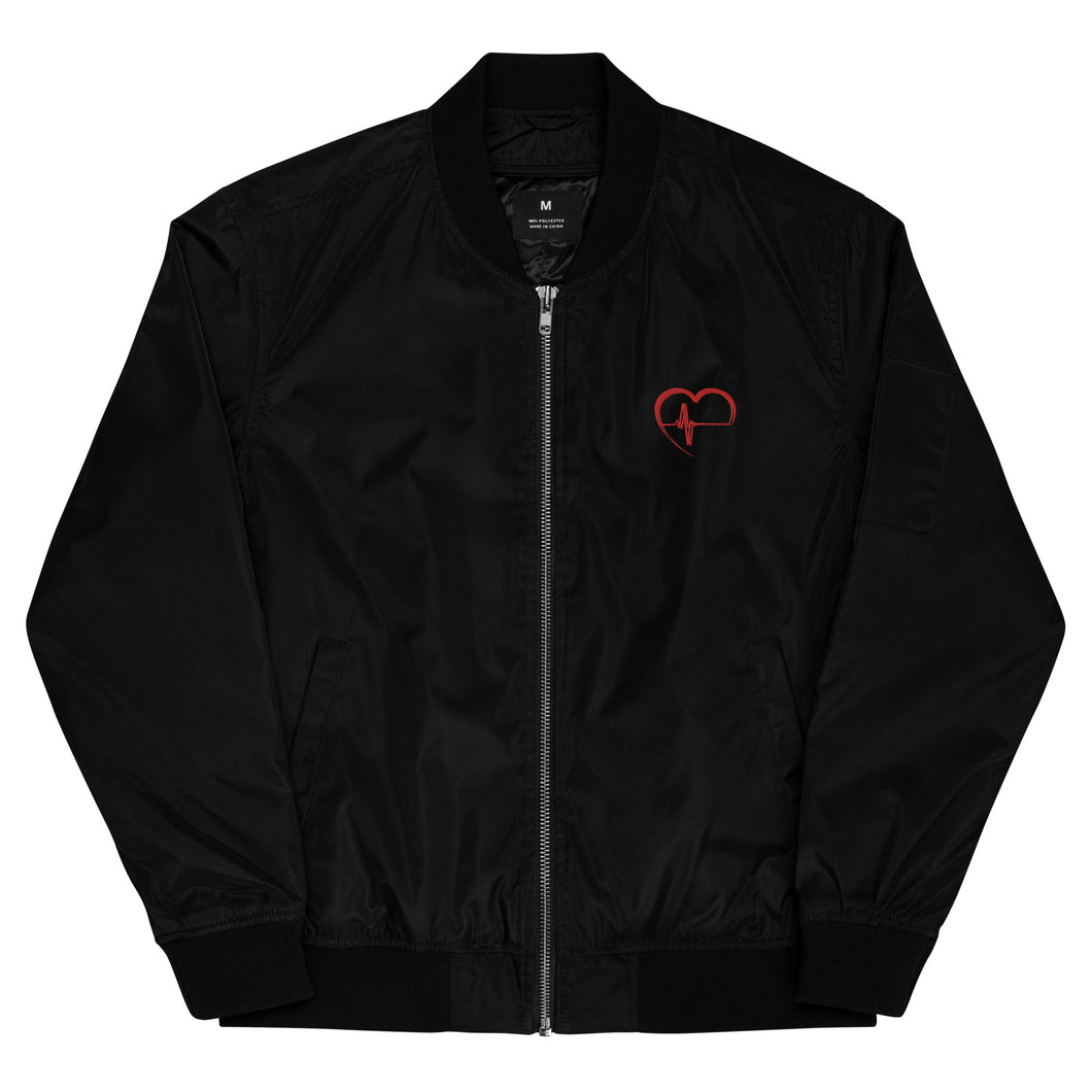 Living Heart Premium recycled bomber jacket