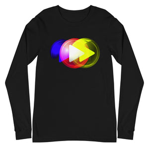 "Triple Reset Button" Unisex Long Sleeve Tee