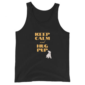 "Keep Calm Hug a Pup" Unisex Tank Top