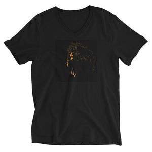 "Silhouette"Unisex Short Sleeve V-Neck T-Shirt