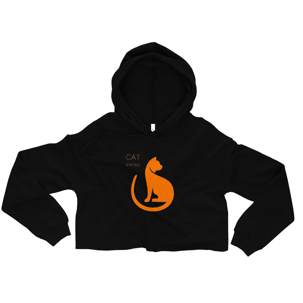 Cat Swag Crop Hoodie