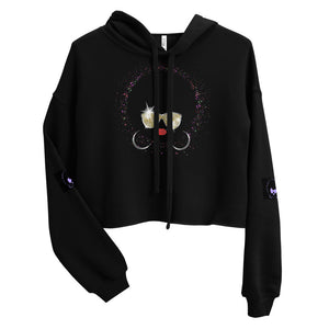 "Afro Mama" Women's Graphic Crop Hoodie