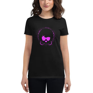 "Afro Lady"/pinkvWomen's short sleeve t-shirt