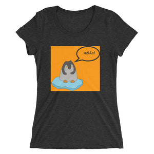 "Kayla the Penguin" Ladies' short sleeve t-shirt